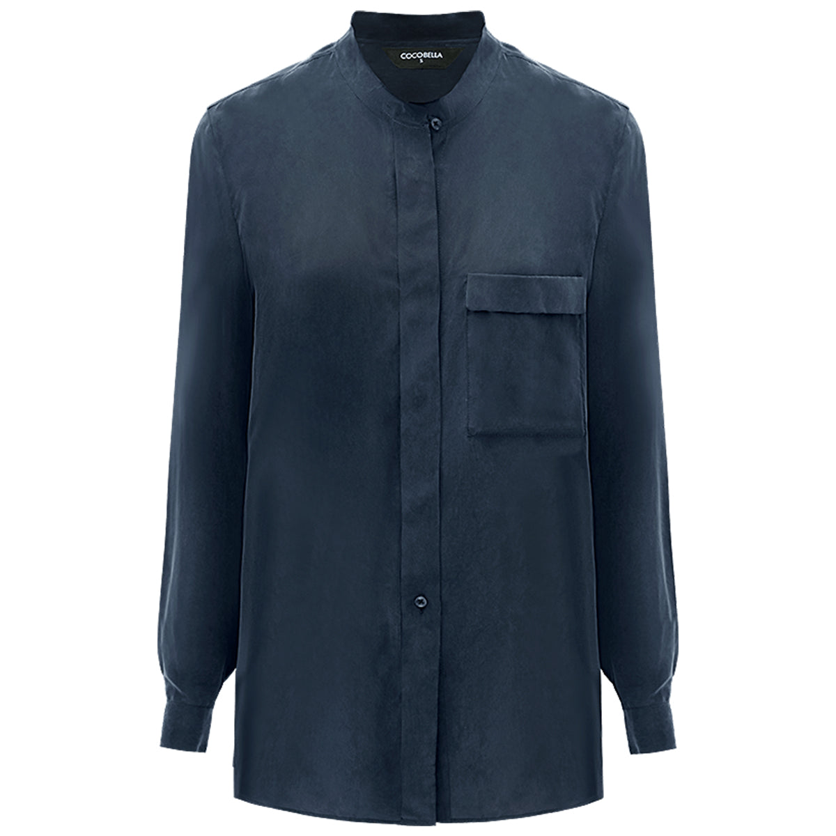 minimalist oversized draped navy shirt all navy 4