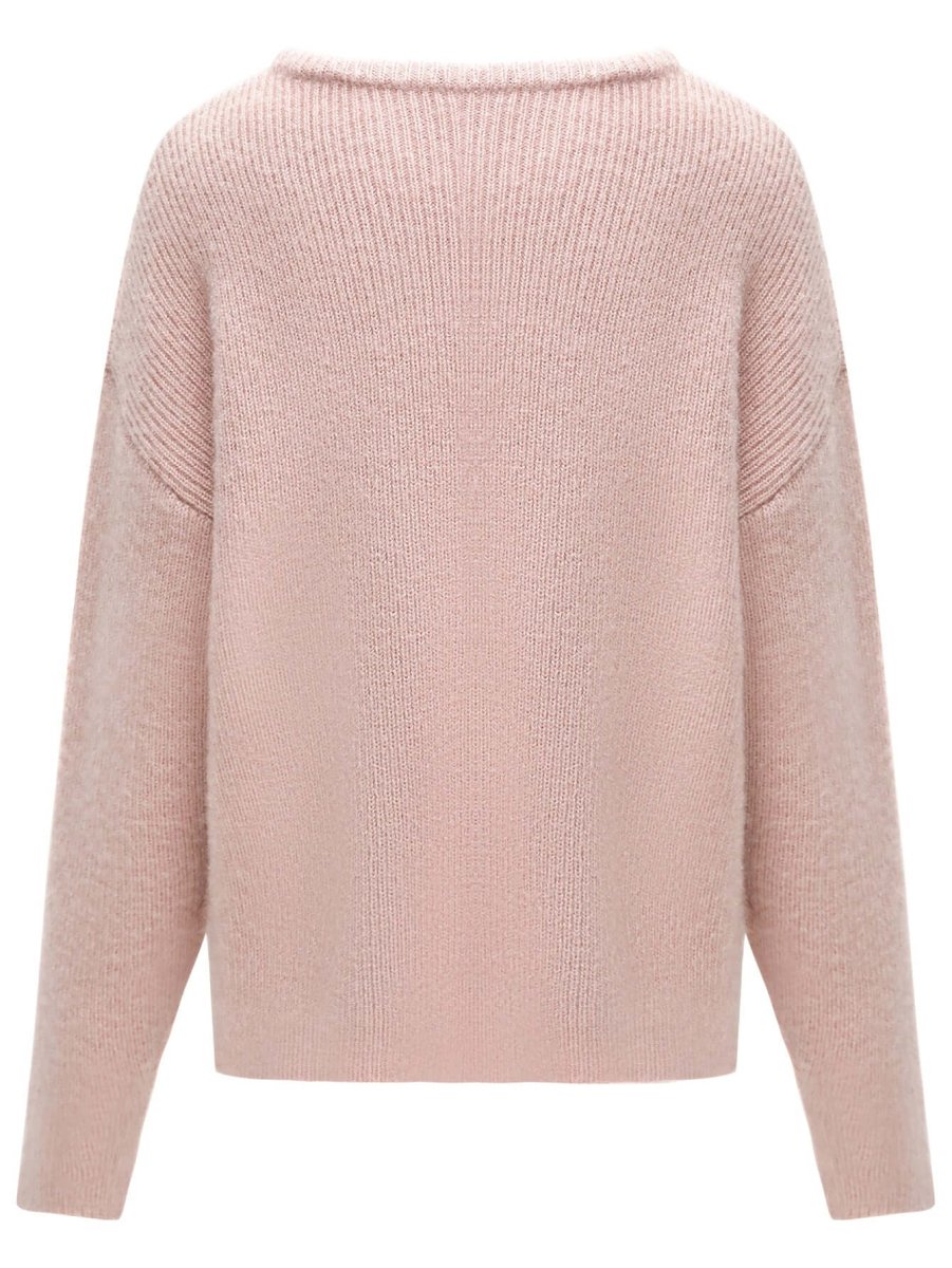 pink velvet knit top all pink 5