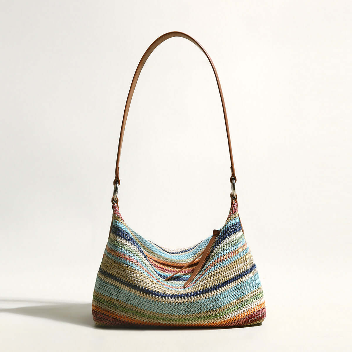 rainbow boho shoulder bag rainbow 1
