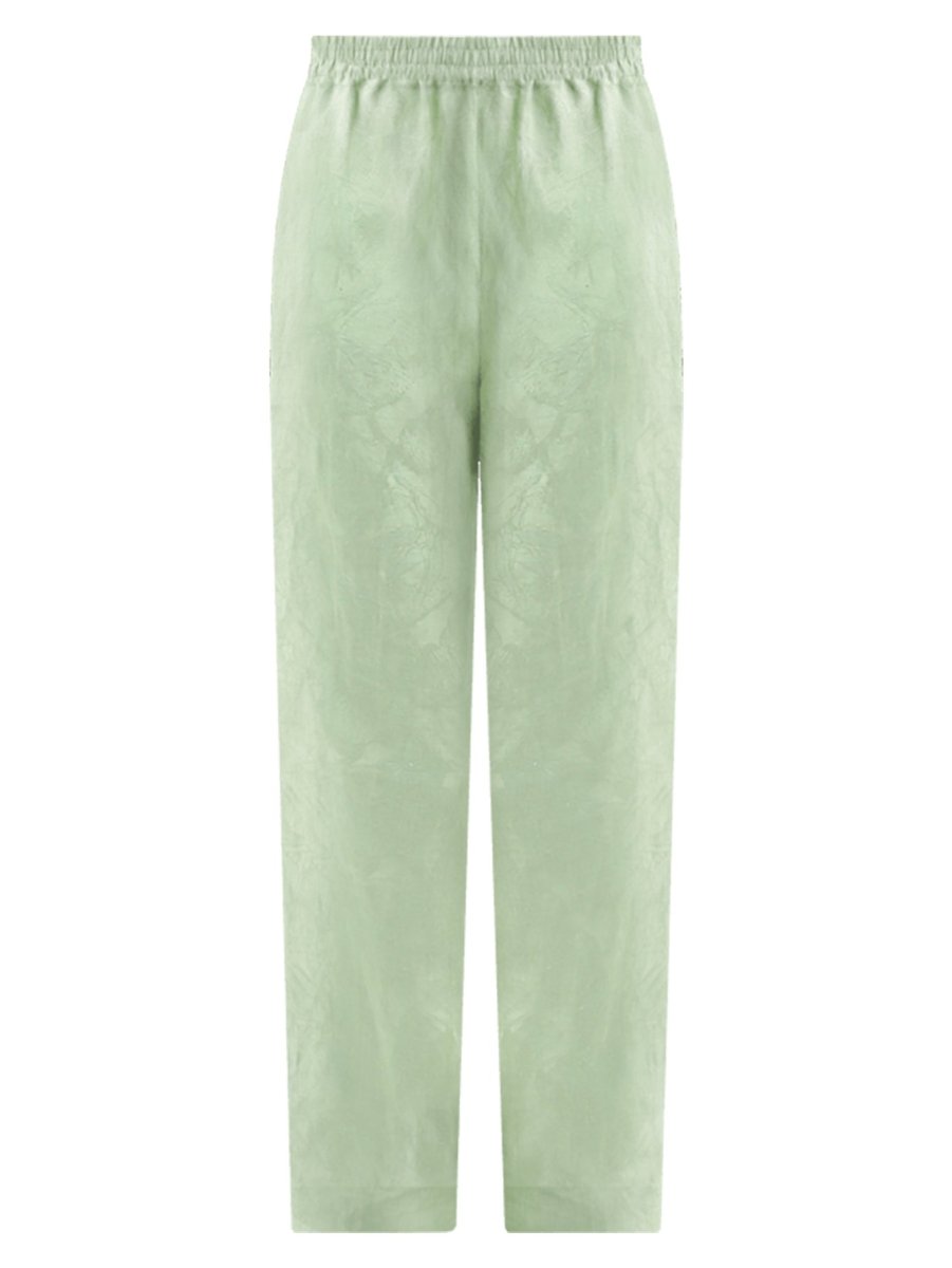 relaxed fit light green ankle pants all green 4