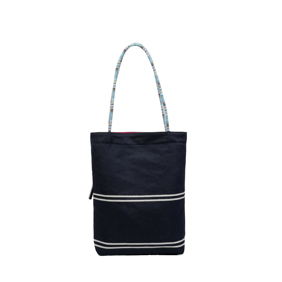 Reversible Ramie Linen Tote Bag – Ultra-Light 2-in-1 Dual-Color Shoulder Bag with Woven Strap