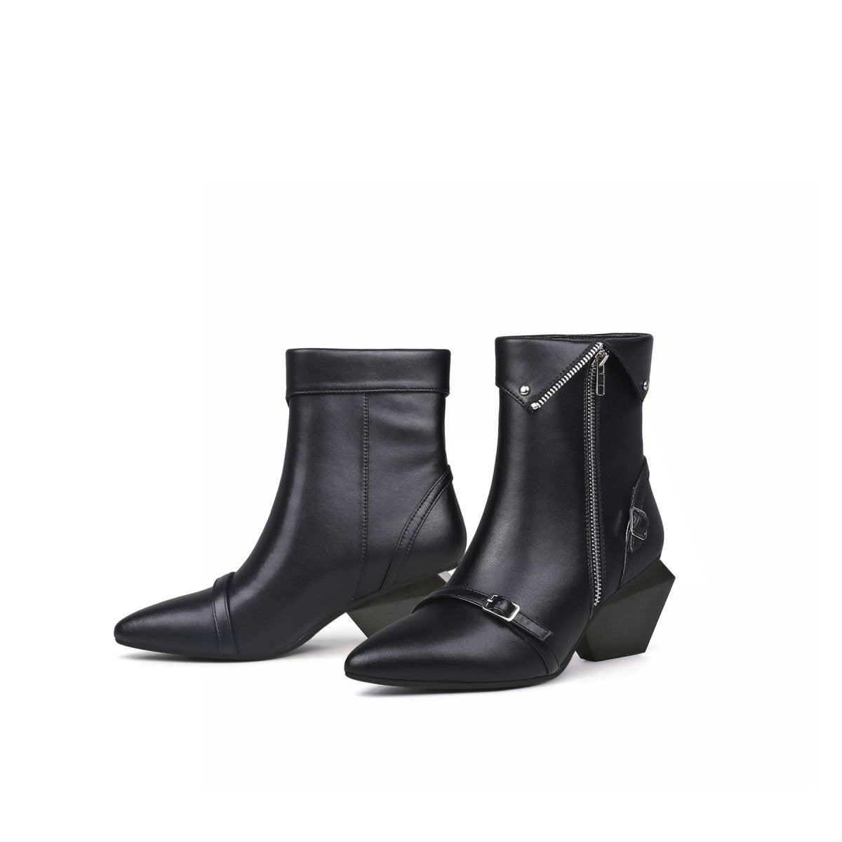 rocking side zip black boots all black 5