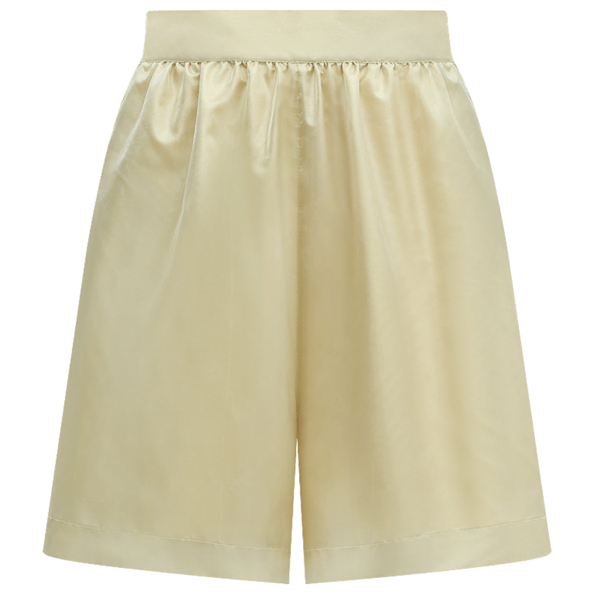 soft high rise beige shorts all beige 4