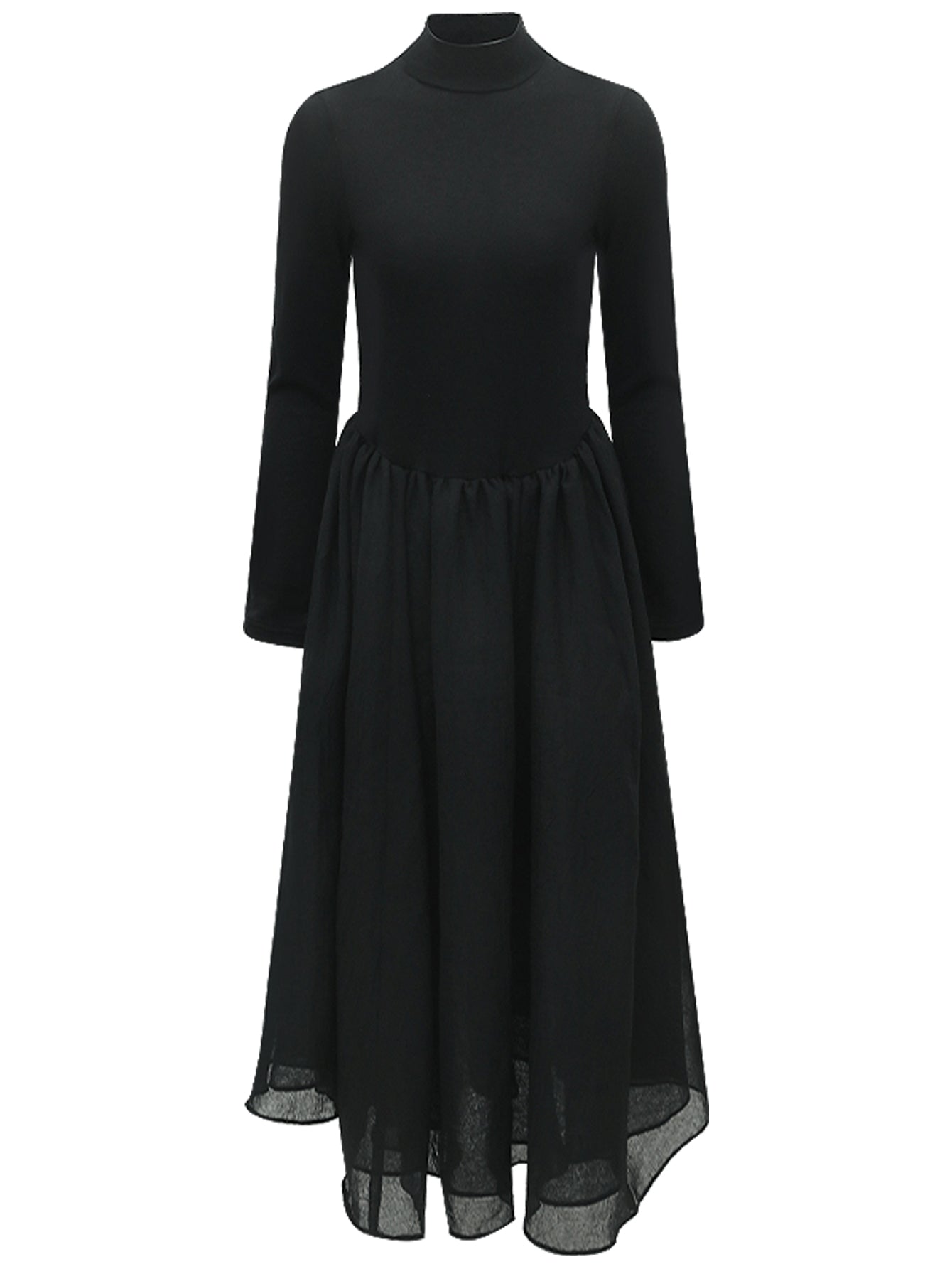 solid black pleated maxi dress all black 4