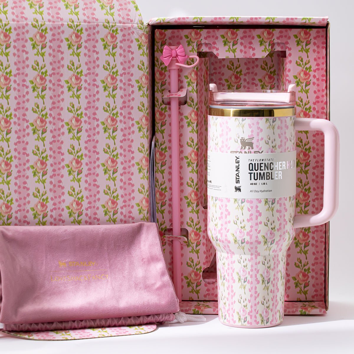 Stanley x LoveShackFancy Blooming Heirloom Quencher H2.0 FlowState Tumbler 40oz