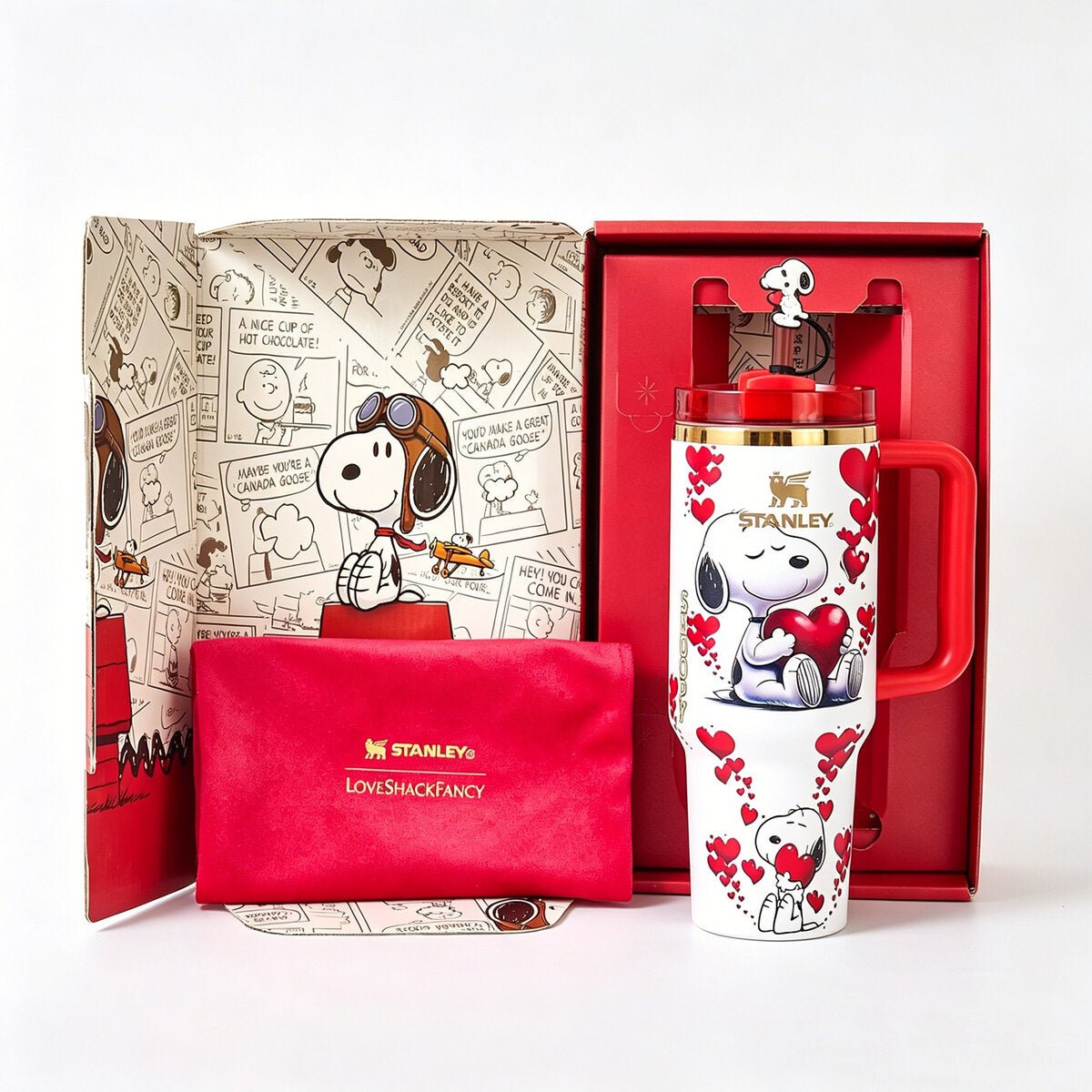 Stanley x Snoopy Peanuts Heart Tumbler – Limited Edition
