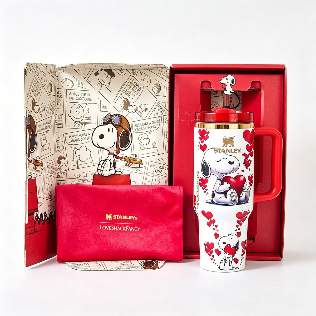 Stanley x Snoopy Peanuts Heart Tumbler – Limited Edition