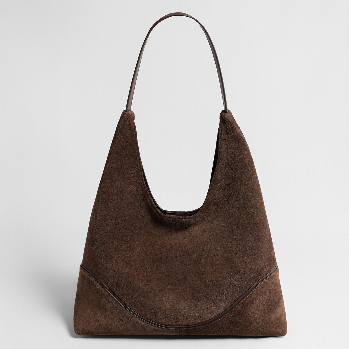 Suede Slouchy Hobo Tote Bag – Large-Capacity Vintage Shoulder Bag