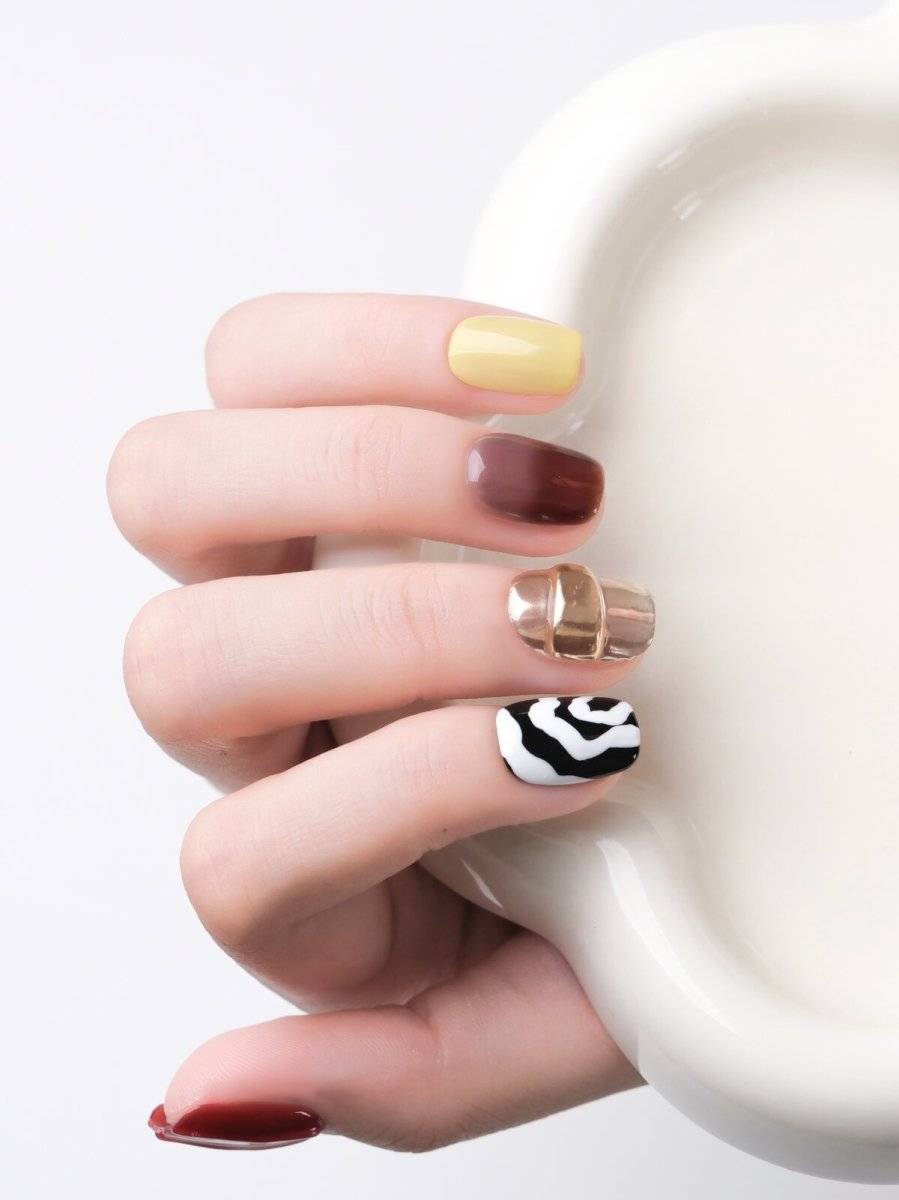Tea Squared 3D Press-On Nails