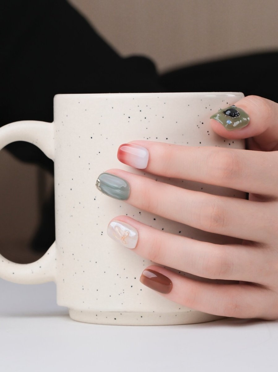 Tide Whisper 3D Press-On Nails
