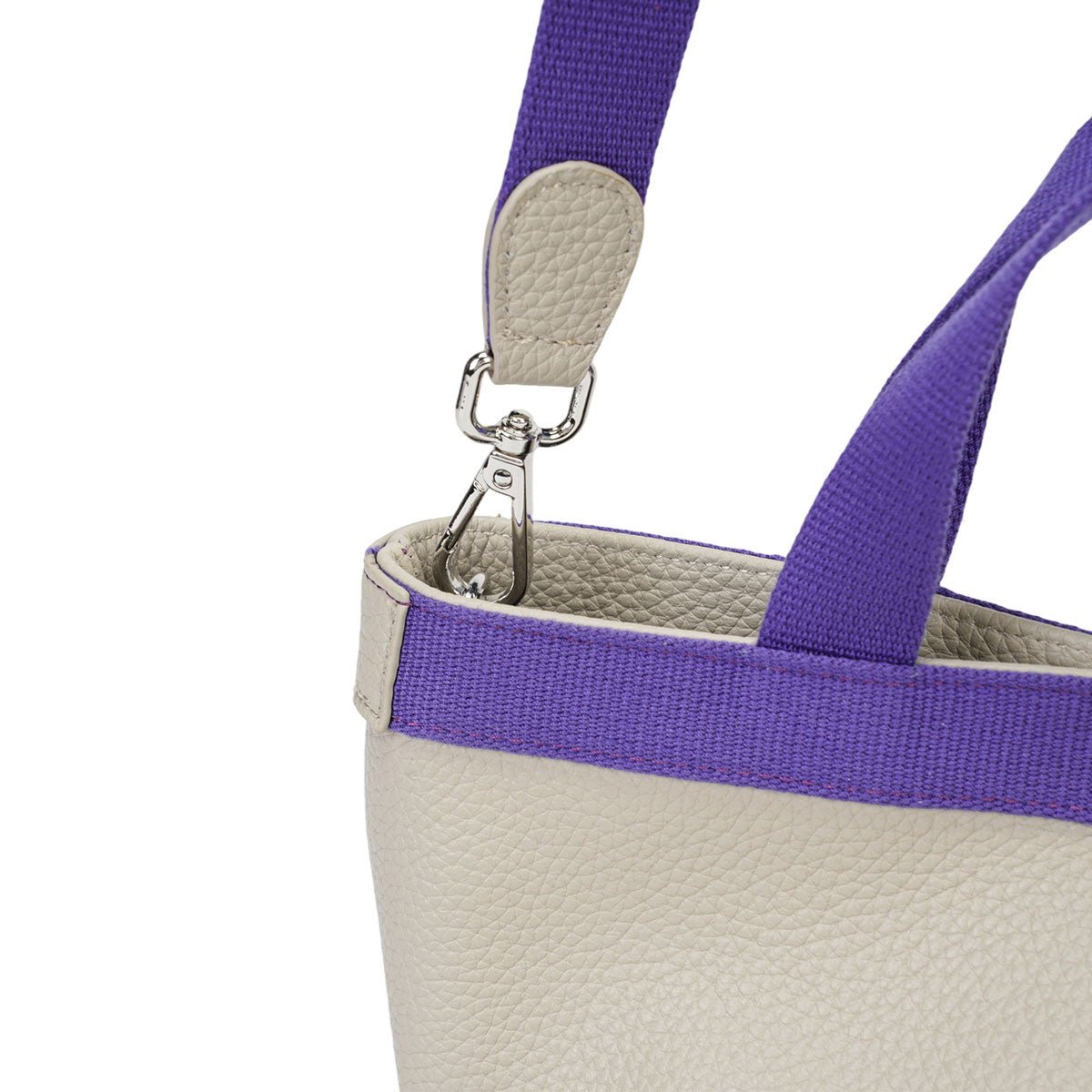 Toscara Pebbled Leather Mini Boat Tote