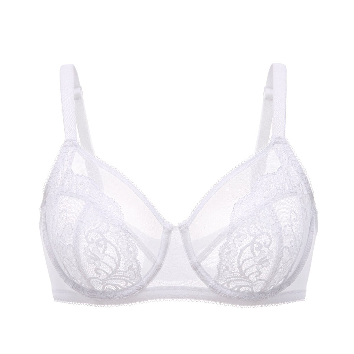 Ultra - Thin Lace Full Coverage Underwire Bra