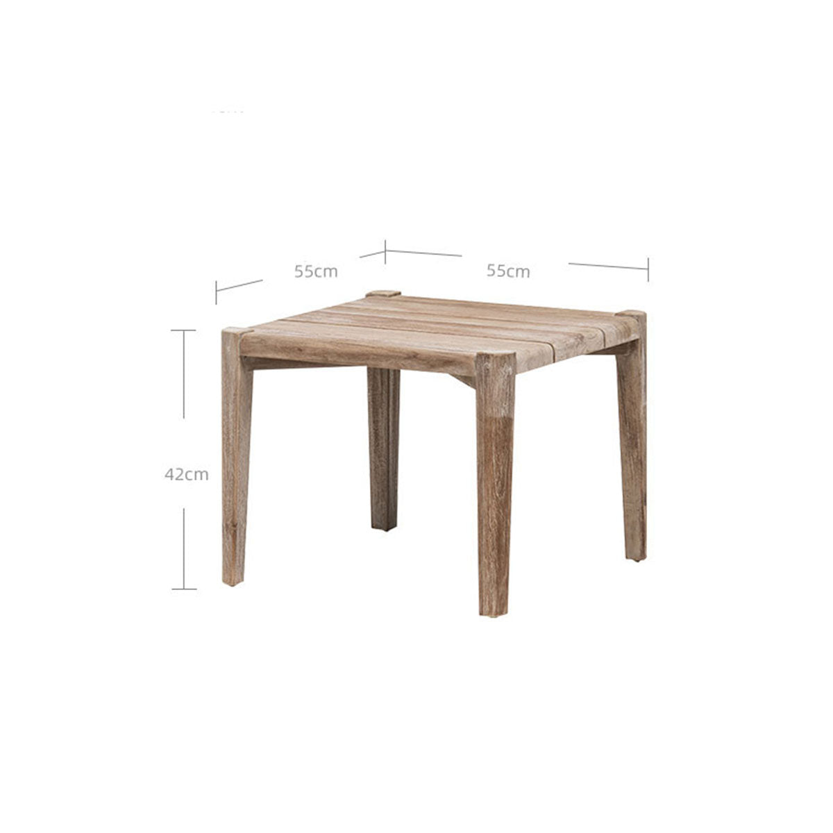 valan teak side table 0.55m mocha 4