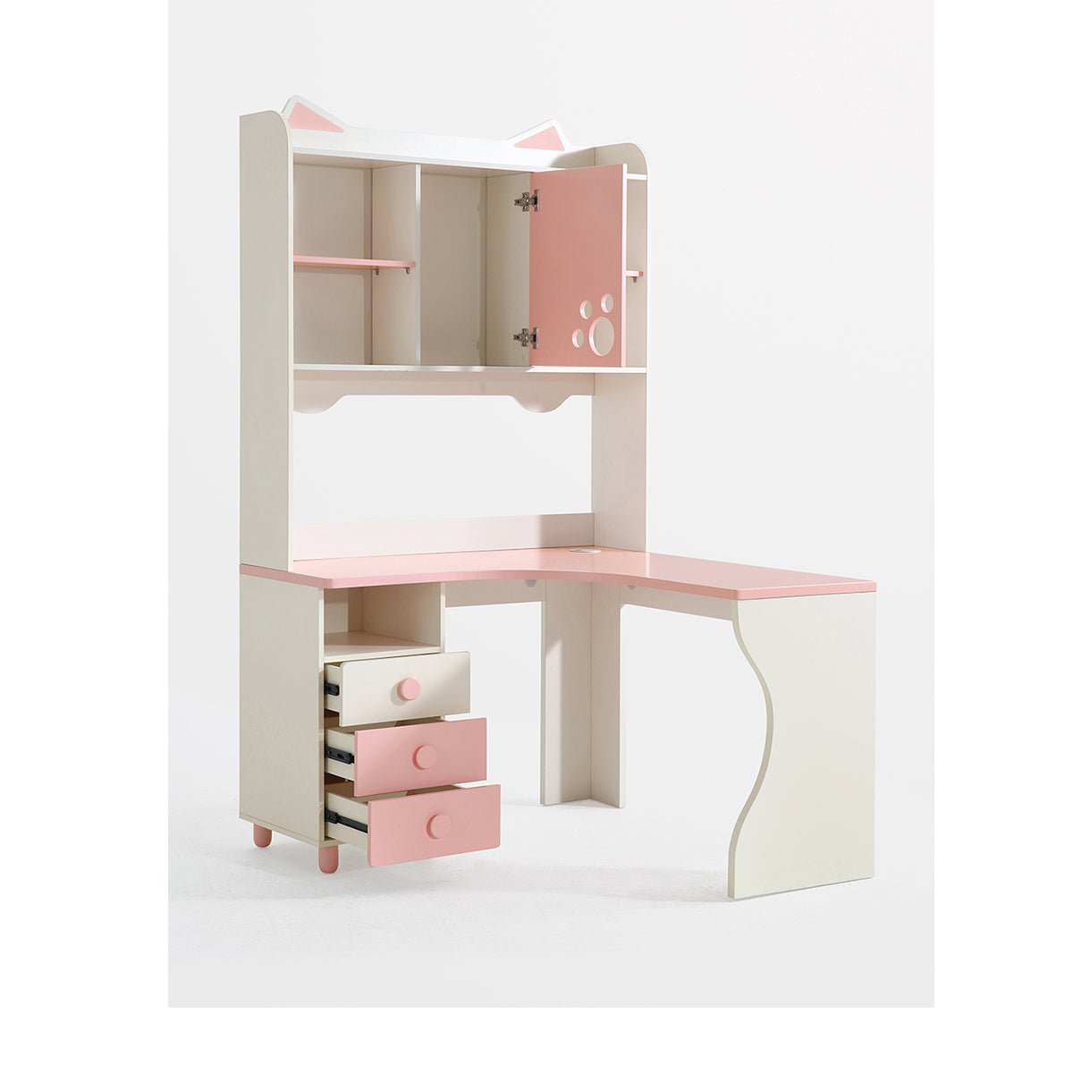 whimsical - kitty - cat - tall - bookcase - and - pink - study - table_all_9.jpg