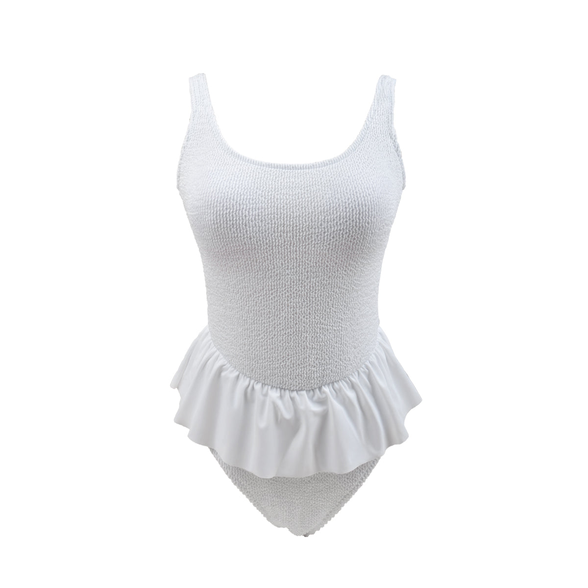 white one piece swimsuit with ballerina tulle all white 4