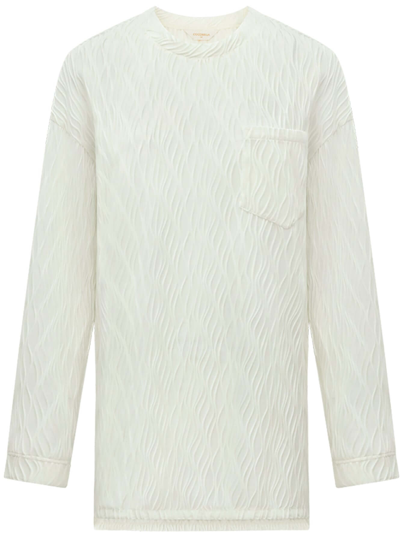 white textured t shirt all white 4