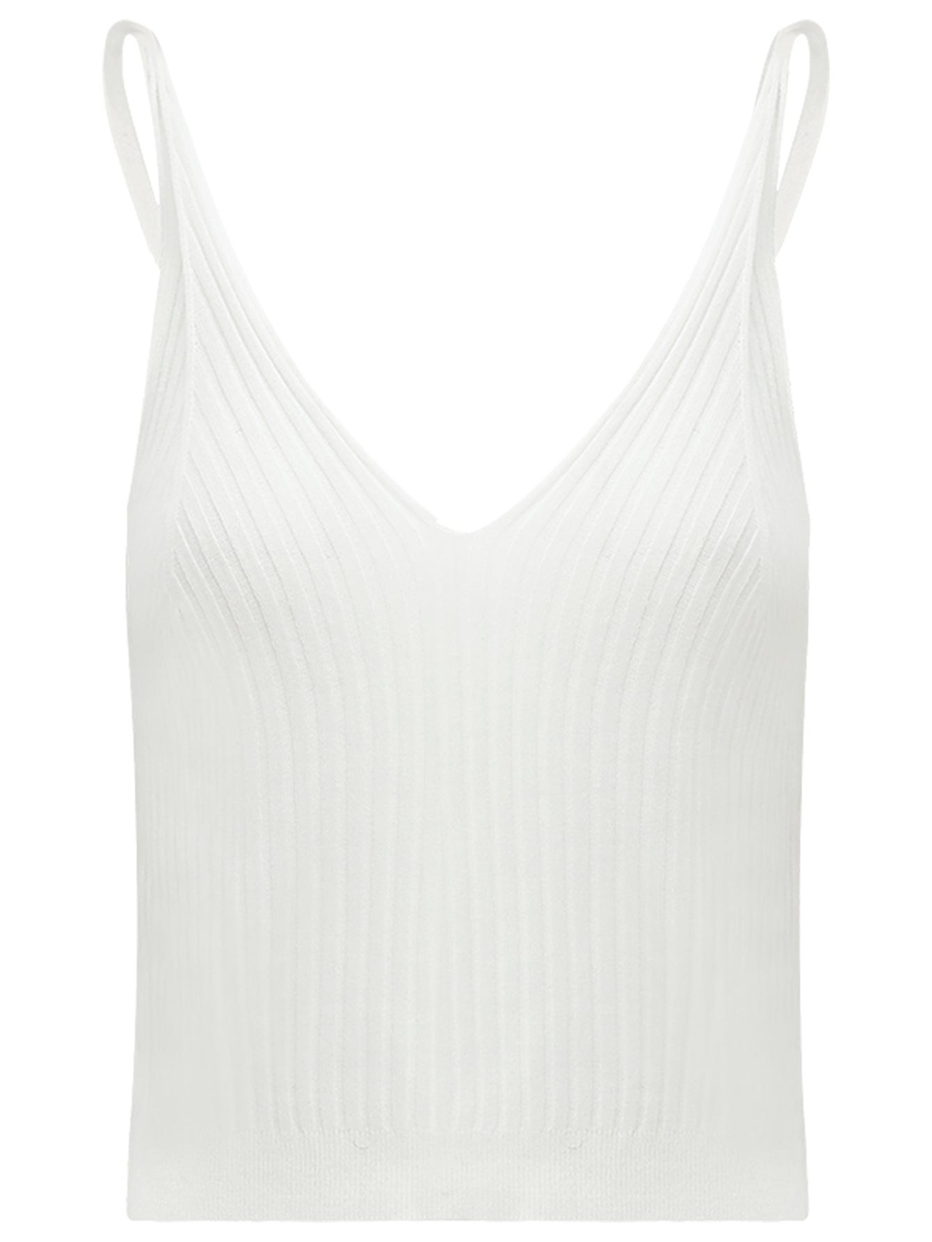 white v neck cami top all white 4