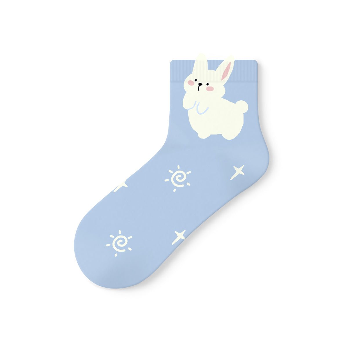 Women's Kawaii Animal Character Short Ankle Socks - 5 Pair Summer Set