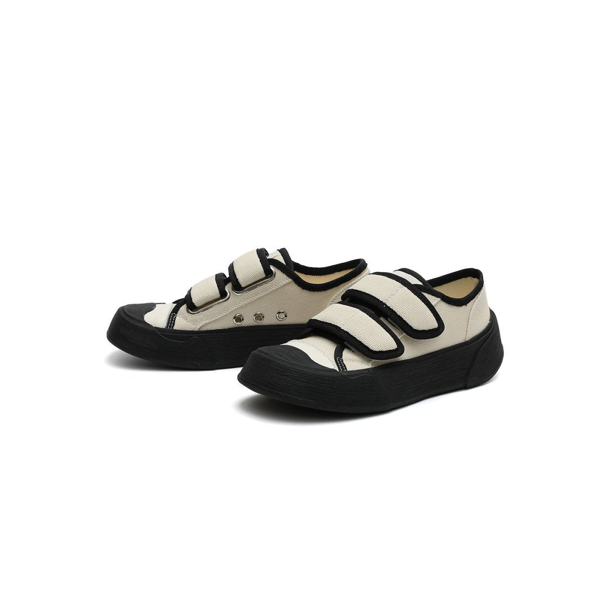 Women's Platform Canvas Velcro Sneakers
