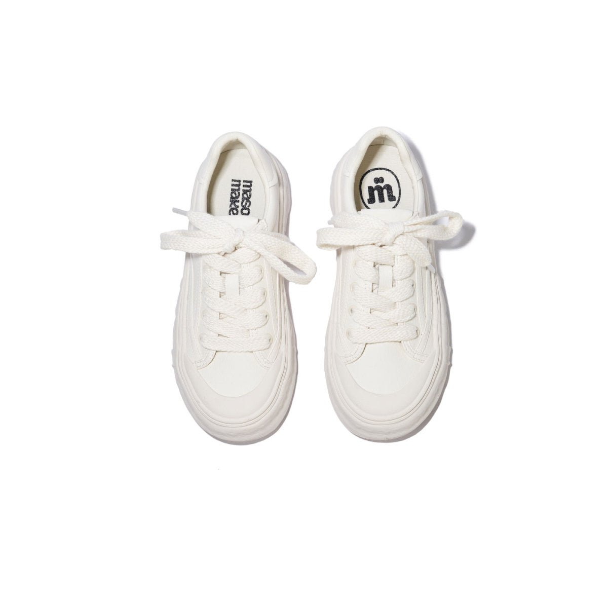 Women's White Platform Sneakers – Wave Sole Design
