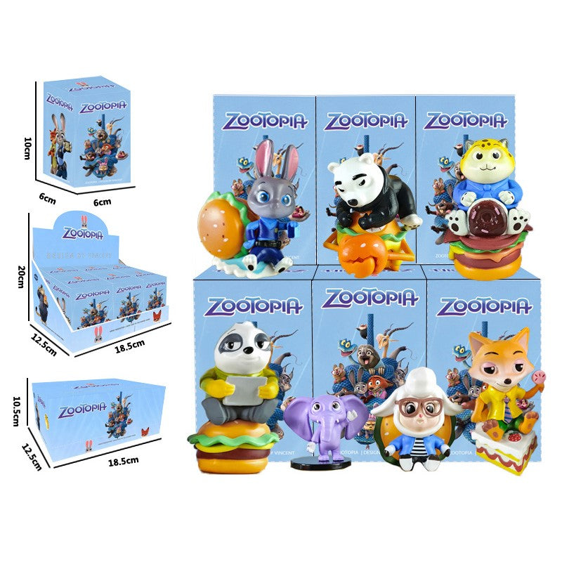 Zootopia Hamburger Figurine Series
