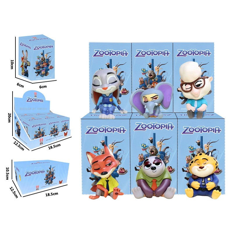 Zootopia Meditating Sitting Pose Figurines