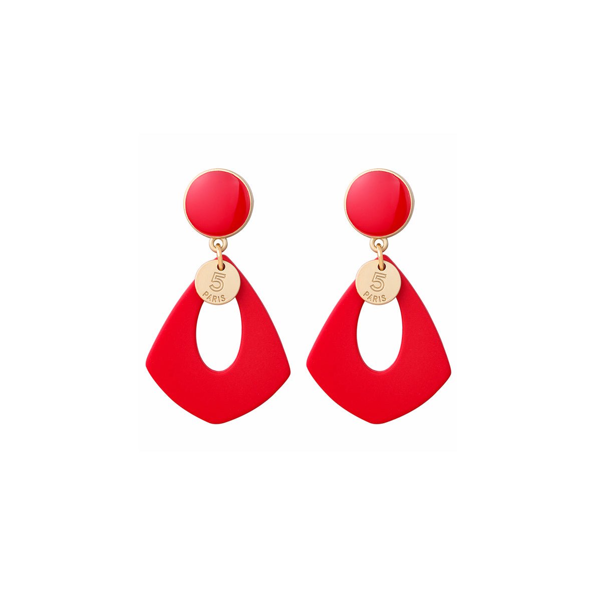 5 Paris Red Earings 0cm