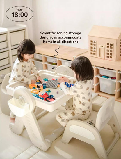 8-In-1 Artist Early Education Building Block Table &amp; Chair Set - 0cm