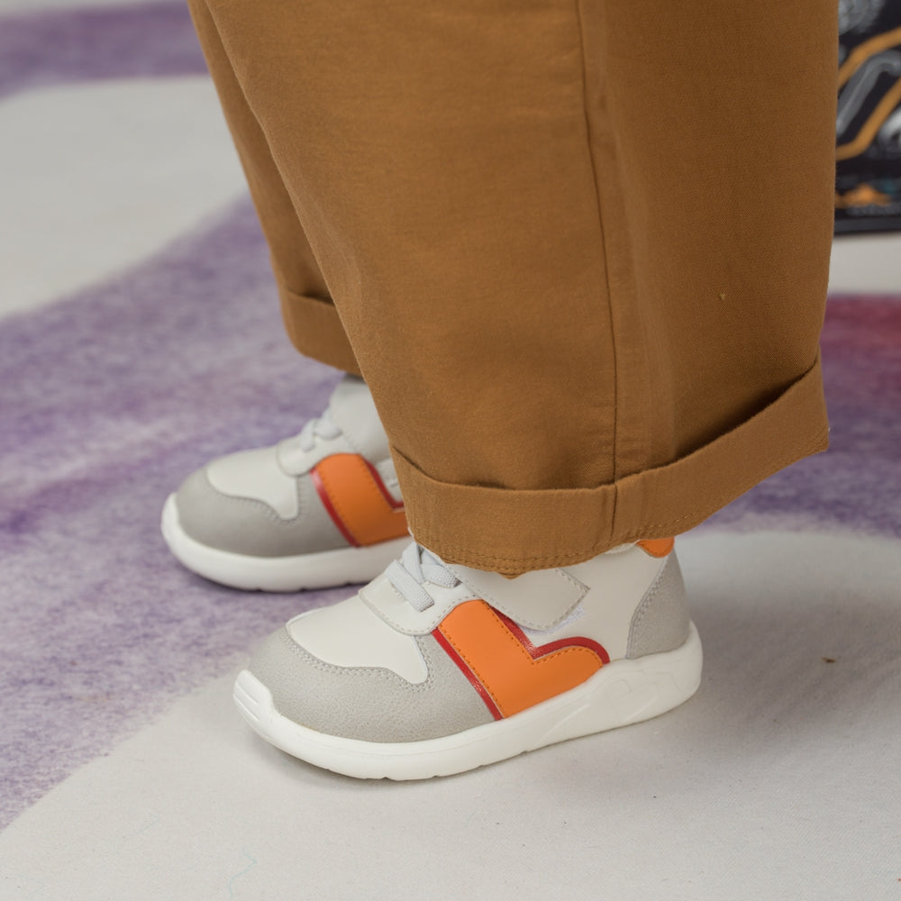 Fleece Room Soft Sole Anti-slip Pre-walker Orange Baby Sneakers