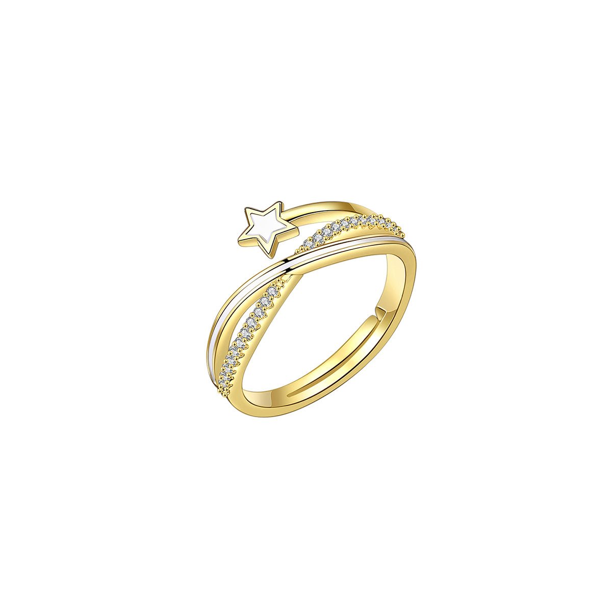 A Guiding Star Gold Ring 0cm