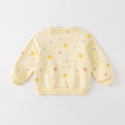 Bright Day Girl Yellow Pullover Sweater - 0cm
