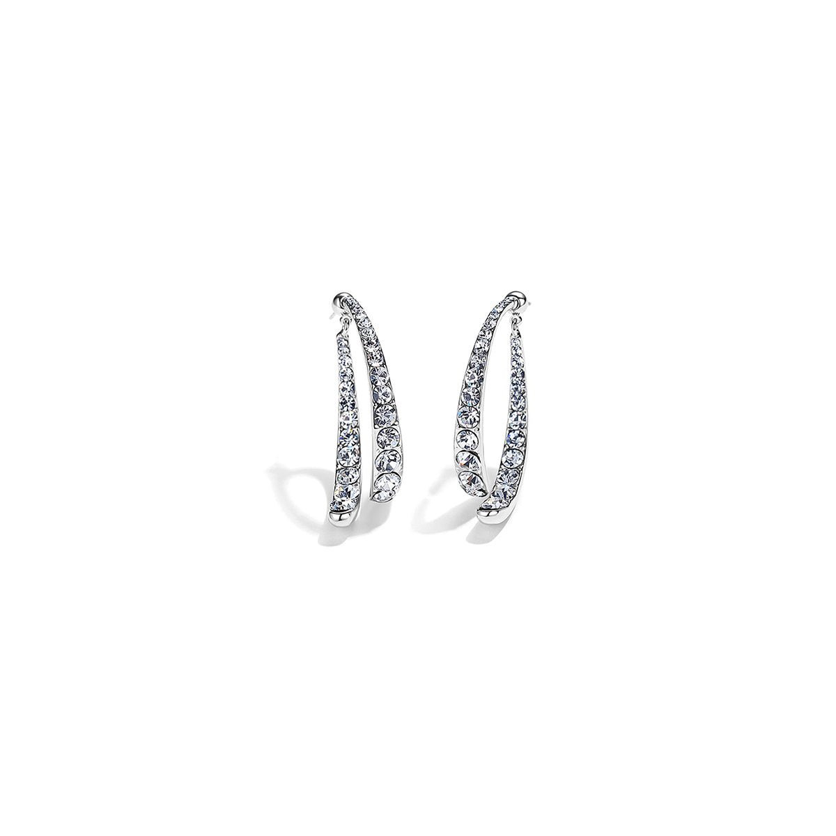 Bright Fishtail Silver Earrings 0cm