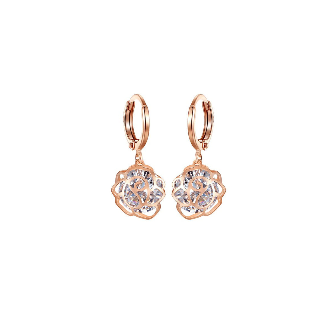 Bright-minded Seed Rose Gold Earrings - 0cm