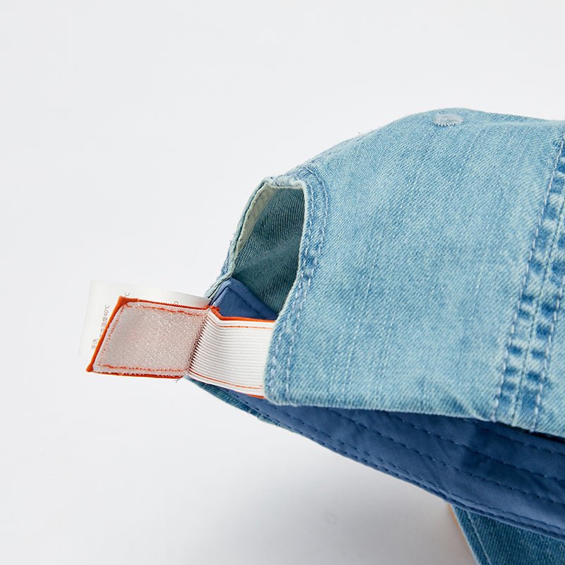 Camping Fox Boy Denim Blue Baseball Cap 0cm