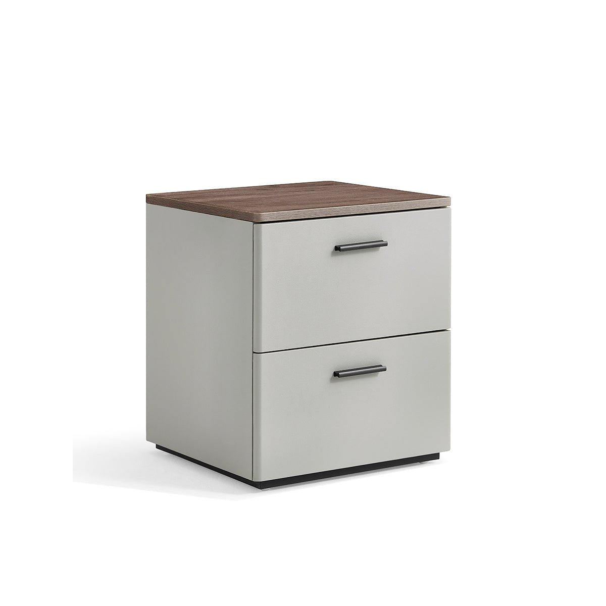 Cappuccino 2 Drawer Taupe Bedside Table - 0cm