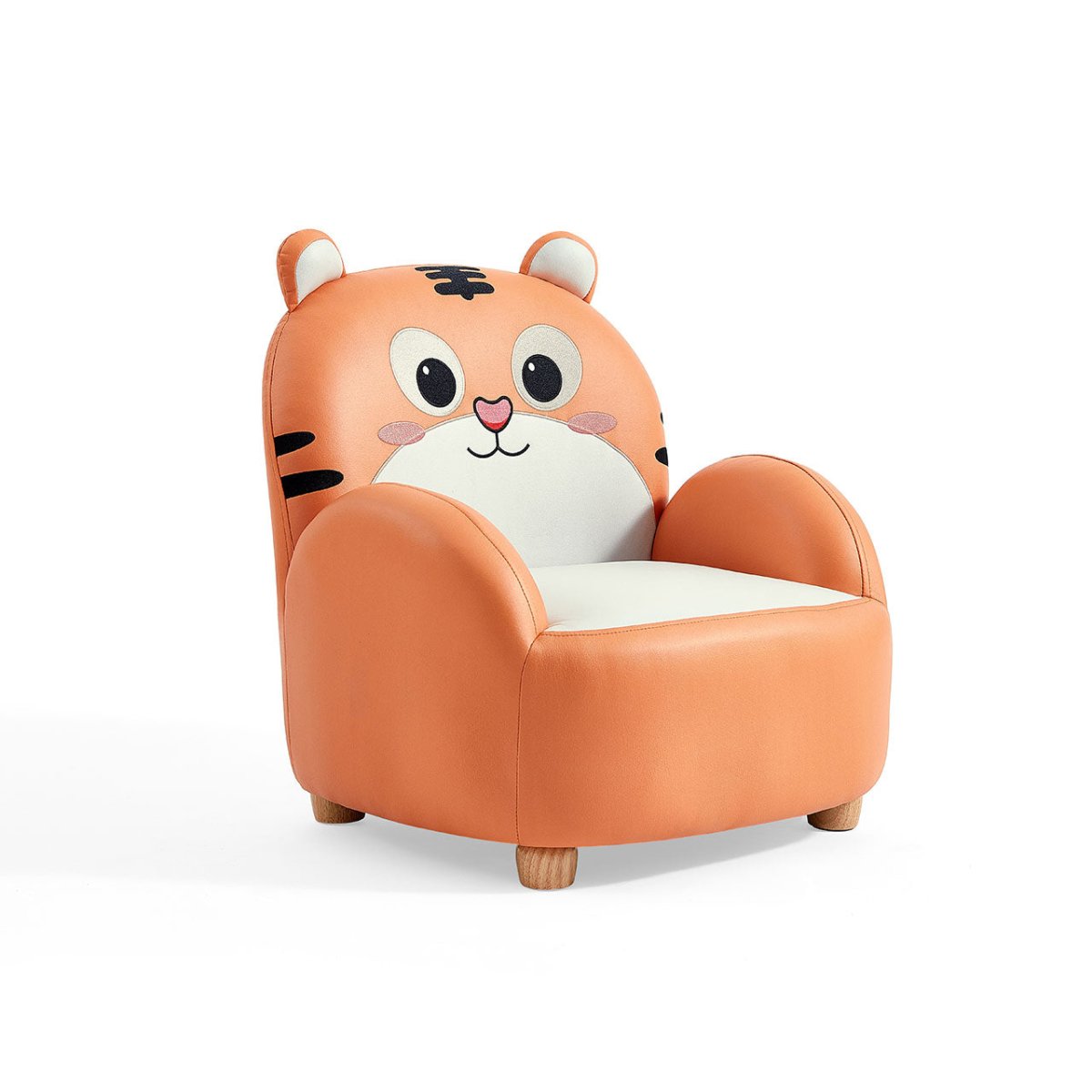 Cartoon Tiger Kids Orange Chair - 0cm