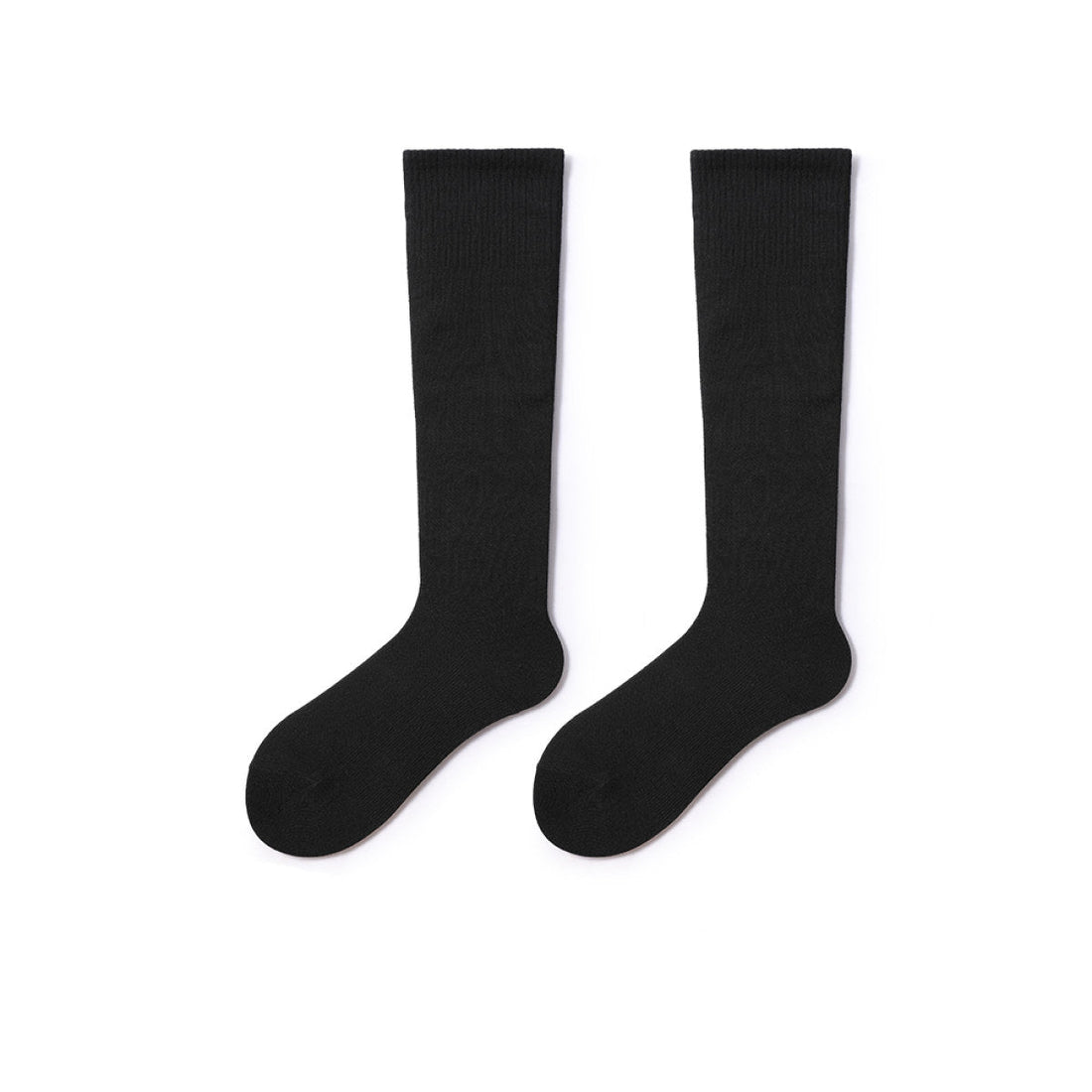 Classic Everyday 32cm All-season Women Black Crew Socks - 0cm