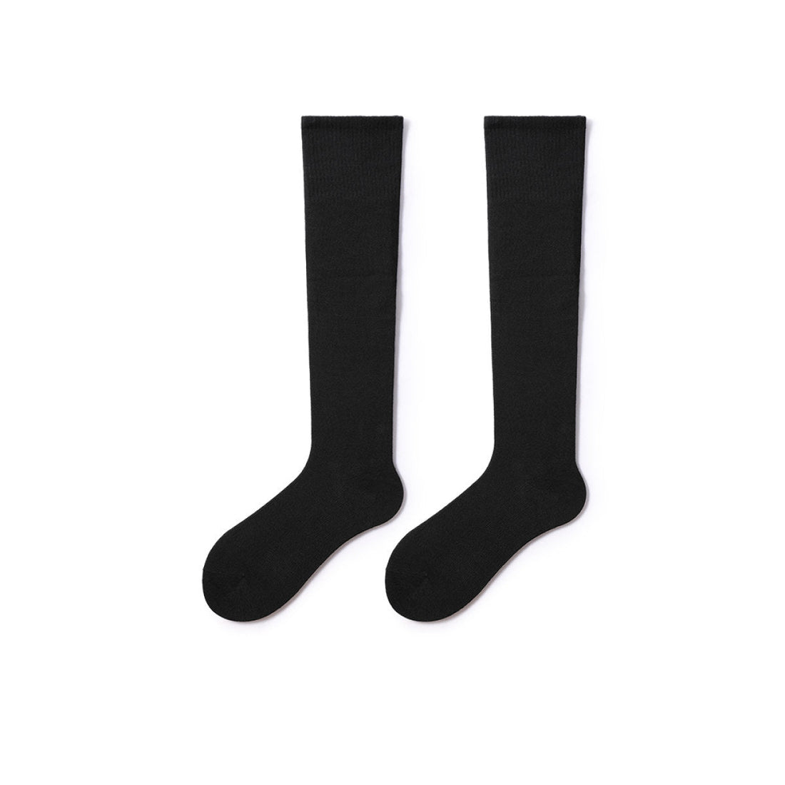 Classic Everyday 36cm All-season Women Black Knee High Socks - 0cm