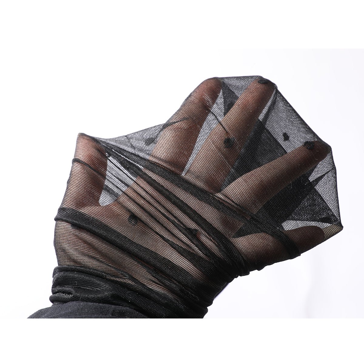 Classic Polka Dot All season Women Black Sheer Tights 0cm