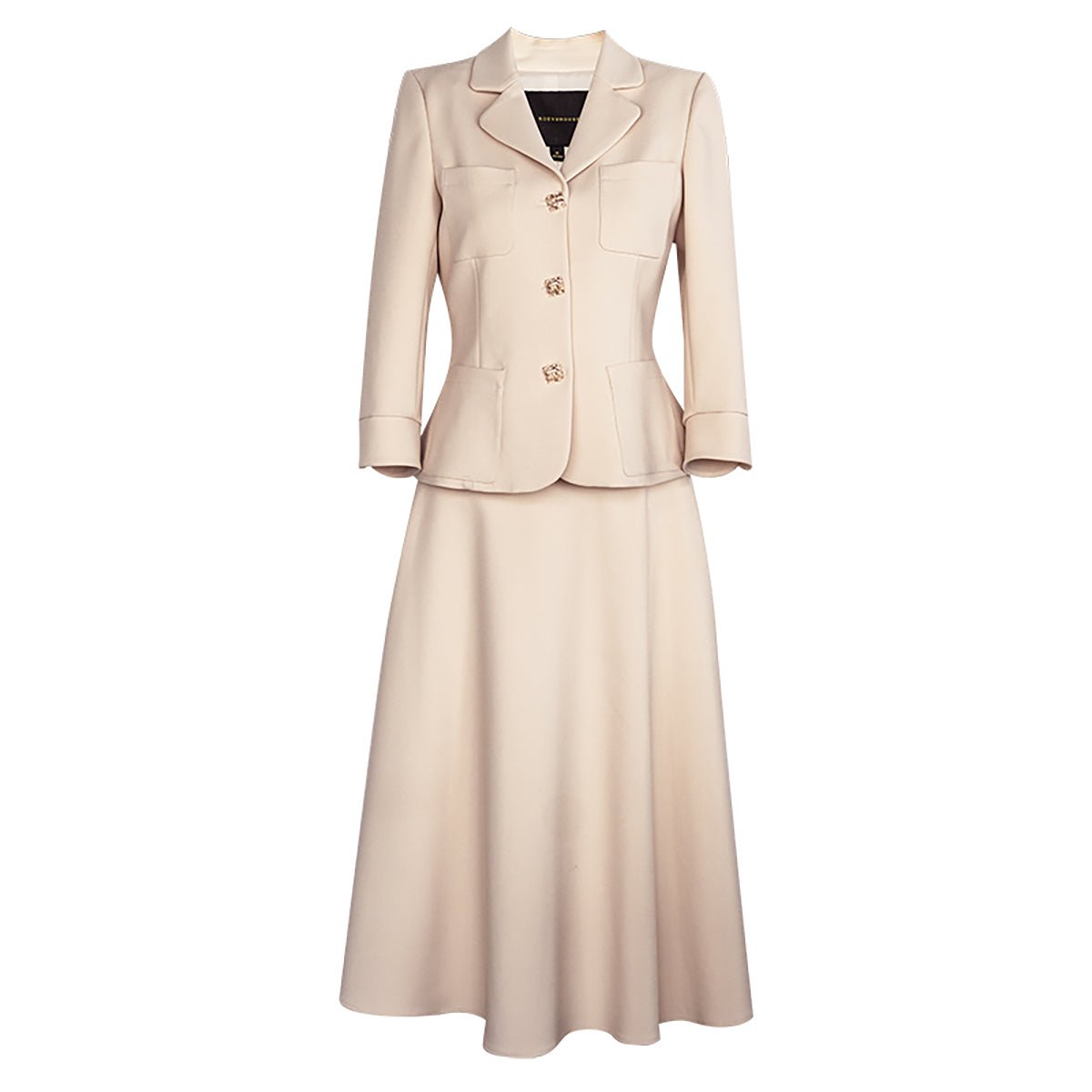 Classic Skirt Suit in Yellow 0cm