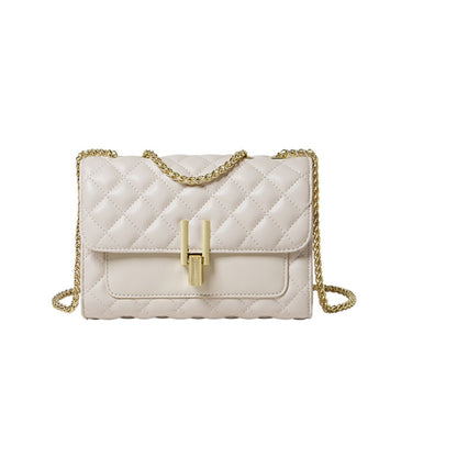 Classic White Quilted Scarlett Shoulder Bag - 0cm