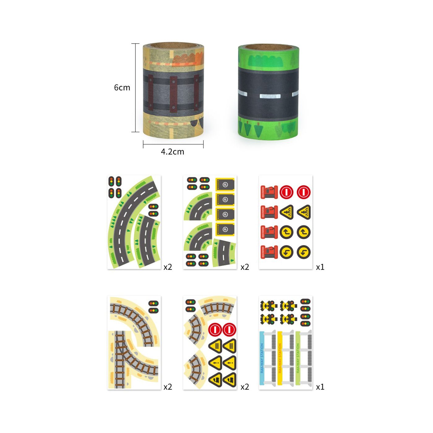 Colored Road Tape Box - 0cm