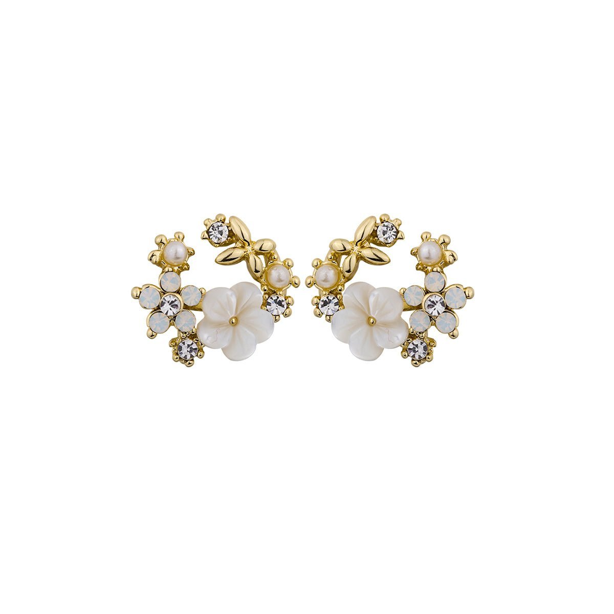 Coming Spring White Earrings 0cm