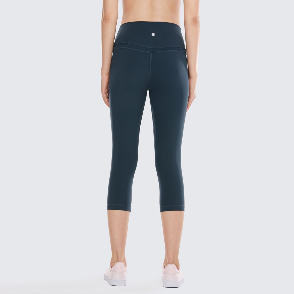 Compression Tummy Control Cyan Capris Leggings 0cm