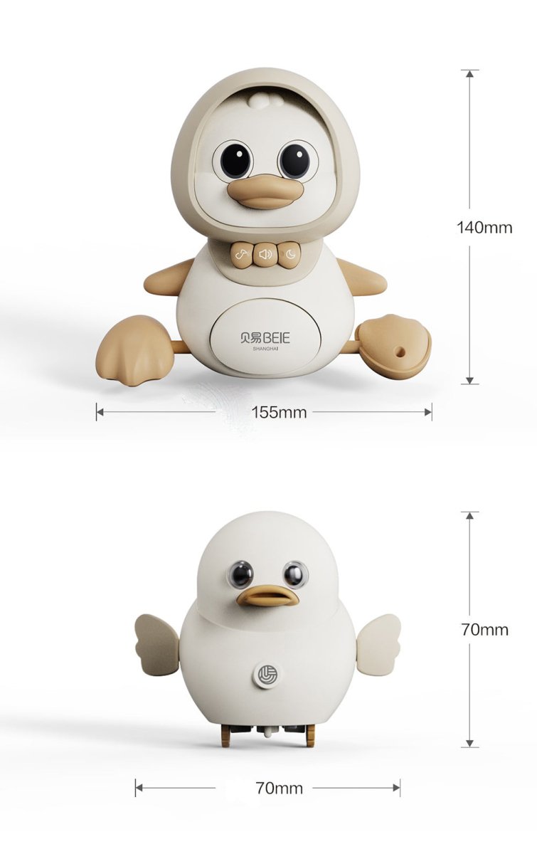 Crawling Mummy Duck Guiding Tummy Time Exercise Baby Toy 0cm