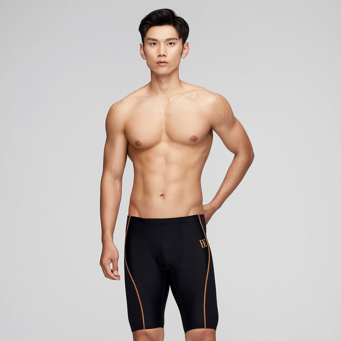 Curvy Body Lines Black Swim Shorts - 0cm