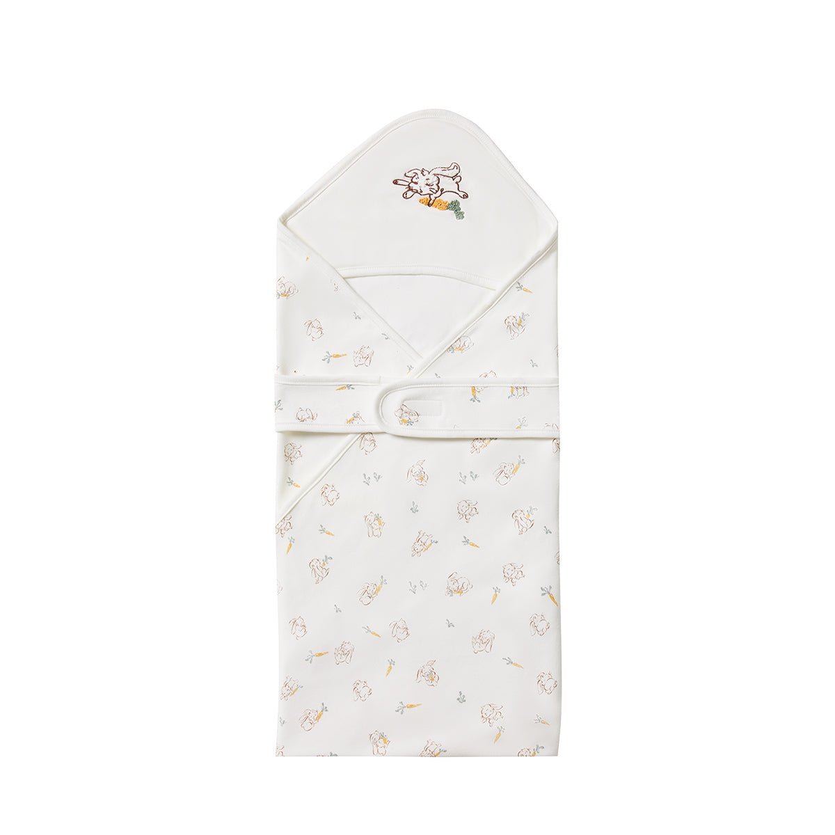 Cute Rabbit Comfort Cotton Baby White Swaddle Wrap 0cm