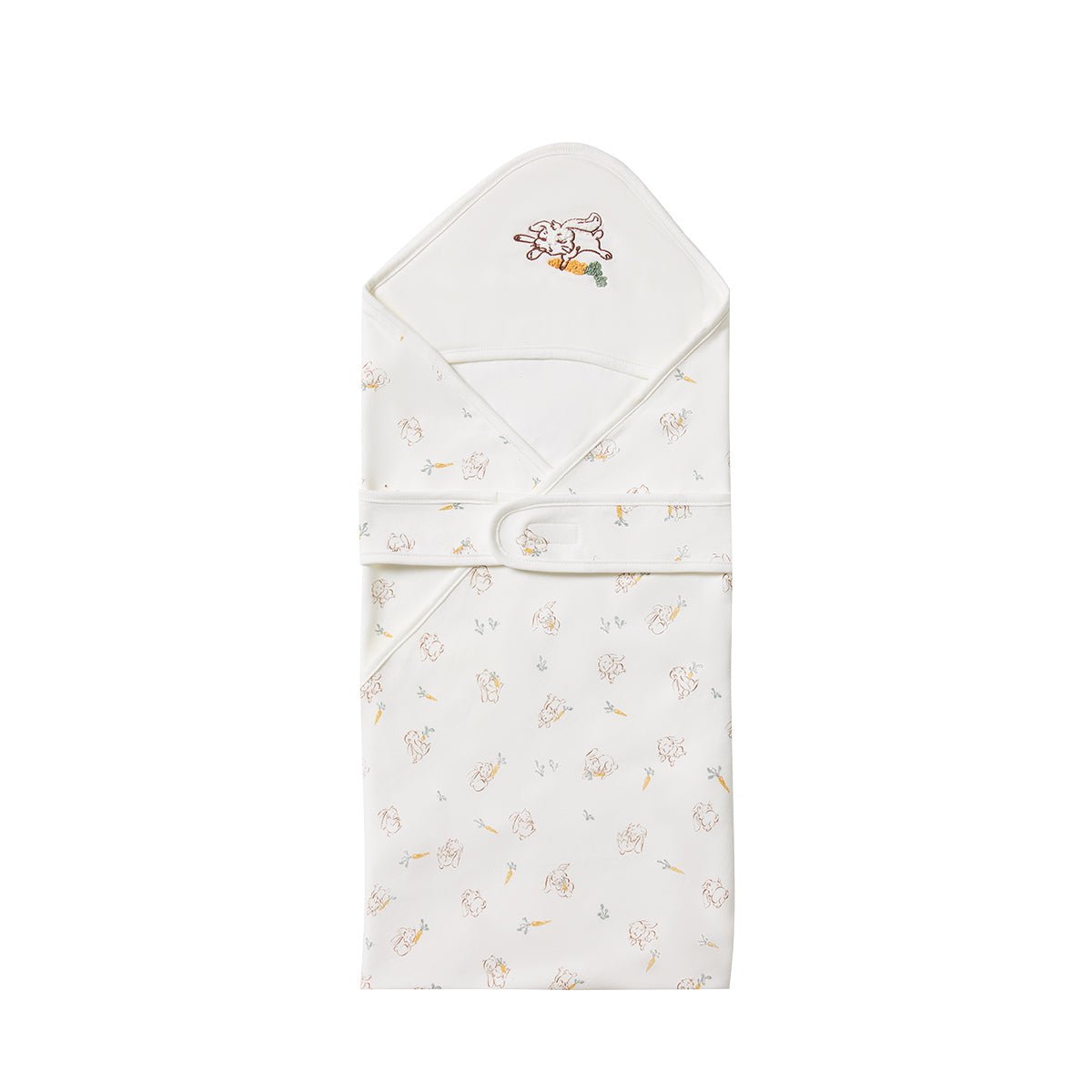 Cute Rabbit Extra Warm Cotton Baby White Swaddle Wrap 0cm