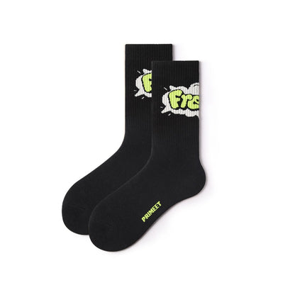 Fine Life All-season Unisex Sport 5pcs Crew Socks Set - 0cm