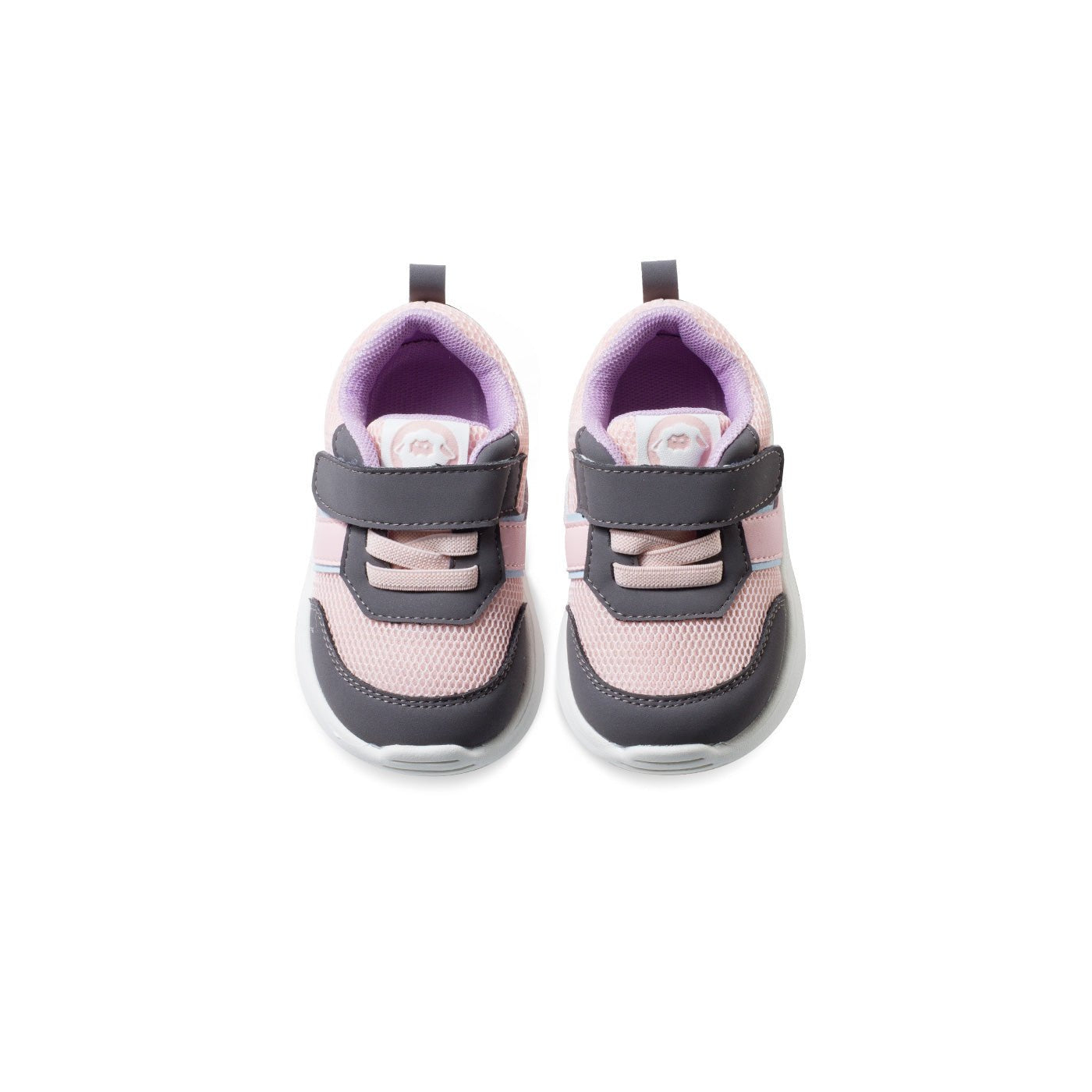 Free Breath Soft Sole Anti-slip Pre-walker Pink Baby Girl Sneakers - 0cm